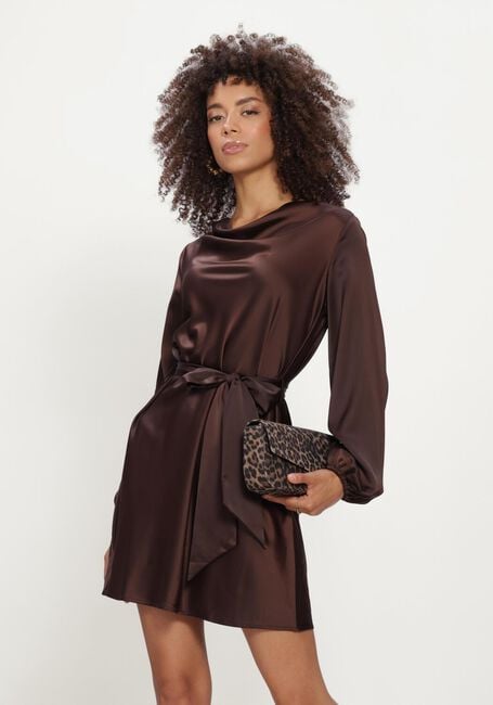 Bruine Y.A.S. Midi jurk YASTHEA LS DRESS - large