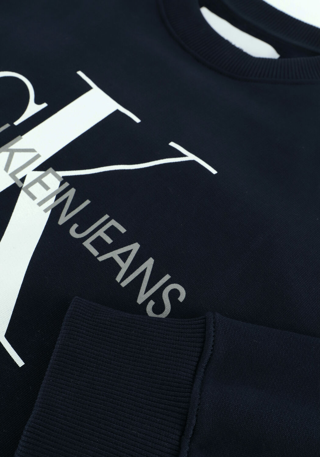 Blauwe CALVIN KLEIN Sweater ICONIC MONOGRAM CREWNECK - large