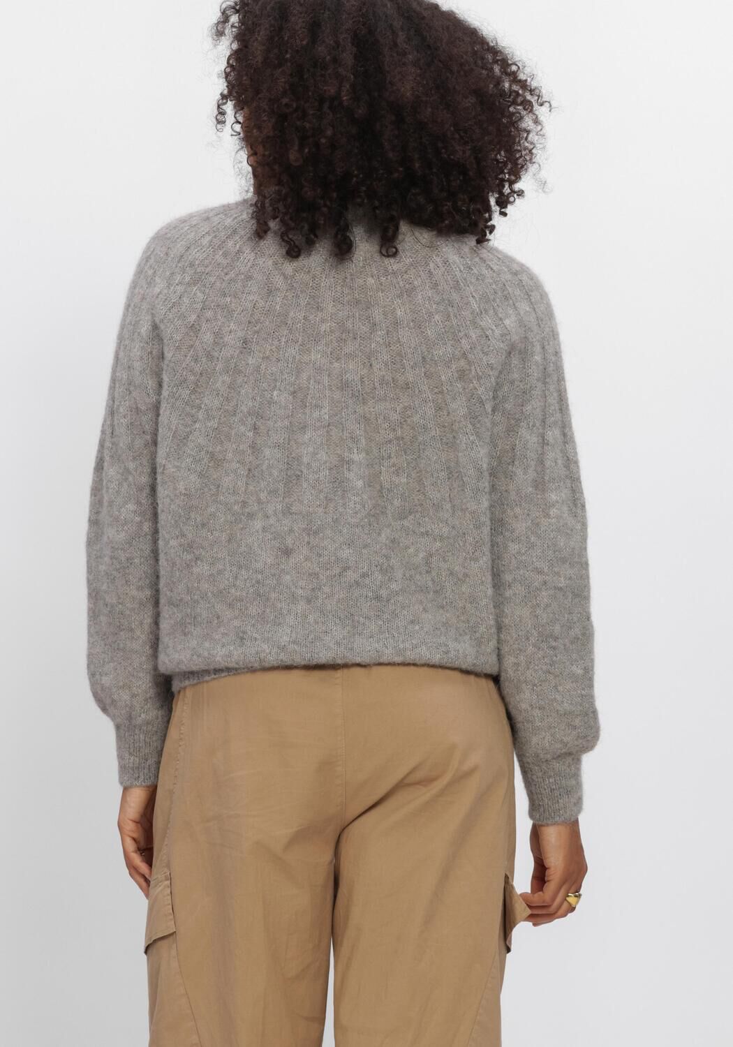 BY-BAR Pull ZOE PULLOVER Gris clair - large