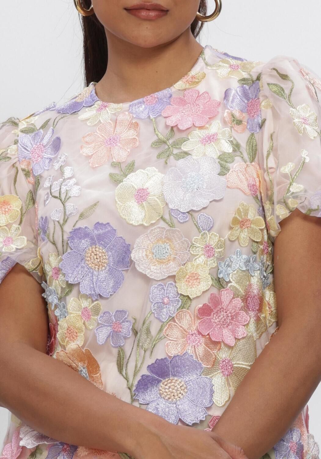 Y.A.S. YASFLOWERING SS TOP Hauts & T-shirts Lilas - large