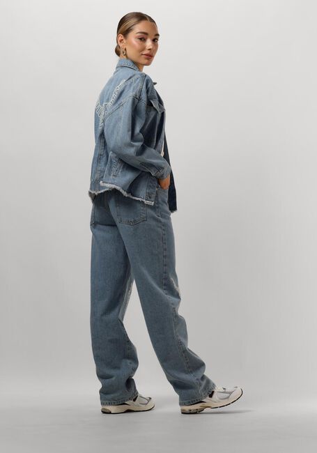 Lichtblauwe ALIX THE LABEL Spijkerjas LADIES WOVEN DENIM JACKET - large