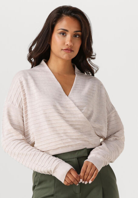 ANOTHER LABEL Pull LEN KNITTED PULL L/S en rose - large