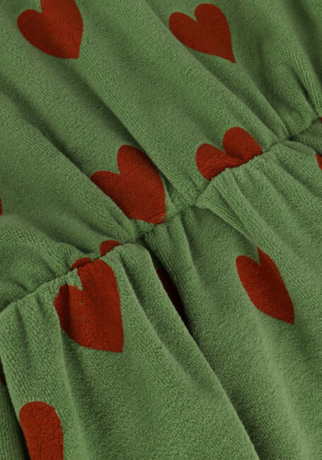 CARLIJNQ Robe midi HEARTS - SKATER DRESS OVERSIZED WITH RUFFLES en vert - large