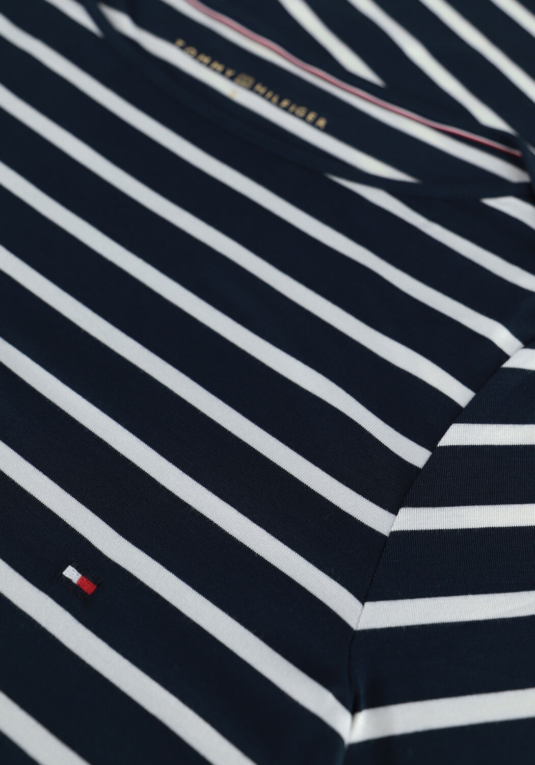 TOMMY HILFIGER T-shirt HERITAGE BOAT NECK TEE 3/4 en bleu - large