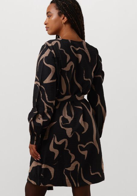 OBJECT Mini robe OBJJACIRA L/S V-NECK SHORT DRESS en noir - large