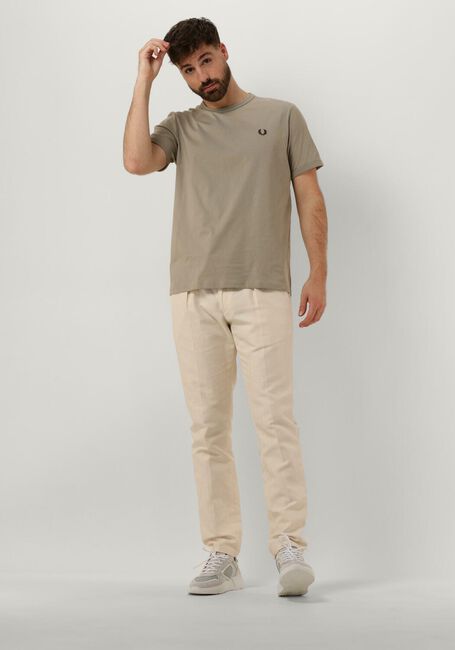 FRED PERRY T-shirt RINGER T-SHIRT Olive - large