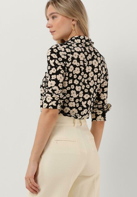 Zwarte VANILIA  FLORAL POLO - large