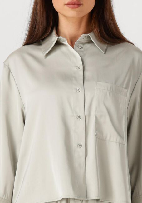 Lichtgrijze WITHBLACK  WBLPADDIE SATEEN SHIRT - large