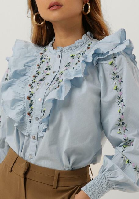 Y.A.S. Blouse YASKENLY LS SHIRT Bleu clair - large