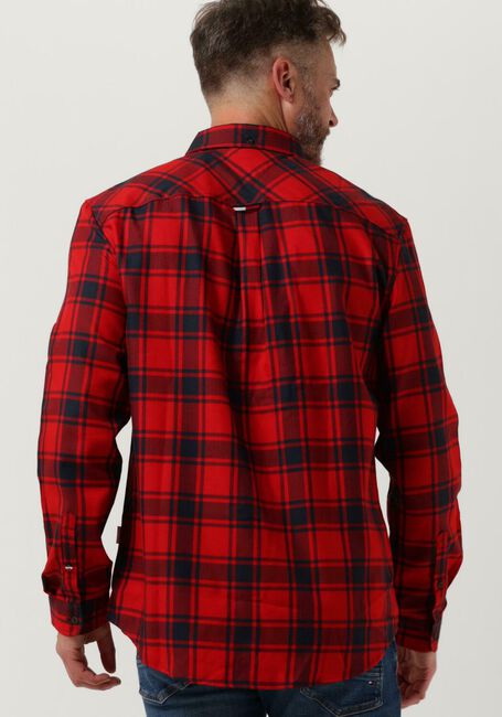 Rode TOMMY JEANS Casual overhemd TJM CHECK FLANNEL SHIRT - large
