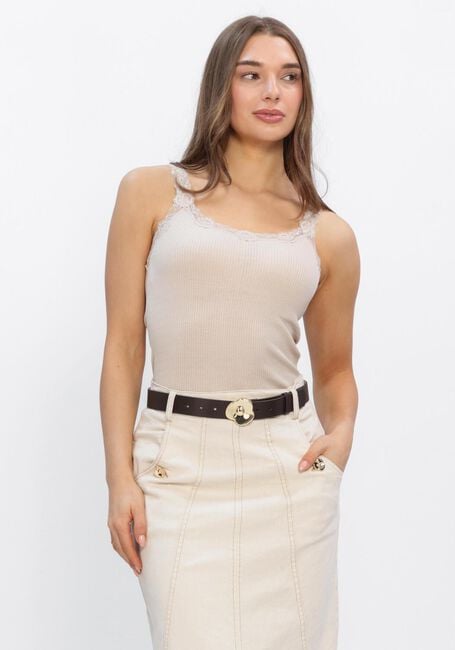 ROSEMUNDE Haut BABETTE DEEP BACK SILK TOP Sable - large