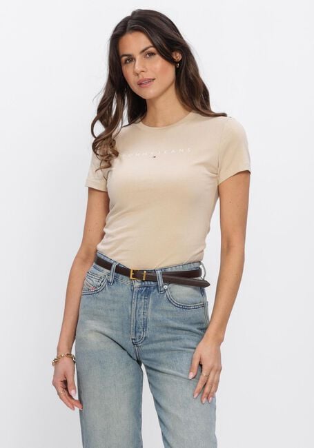 TOMMY JEANS T-shirt TJW SLIM LINEAR TEE EXT Sable - large