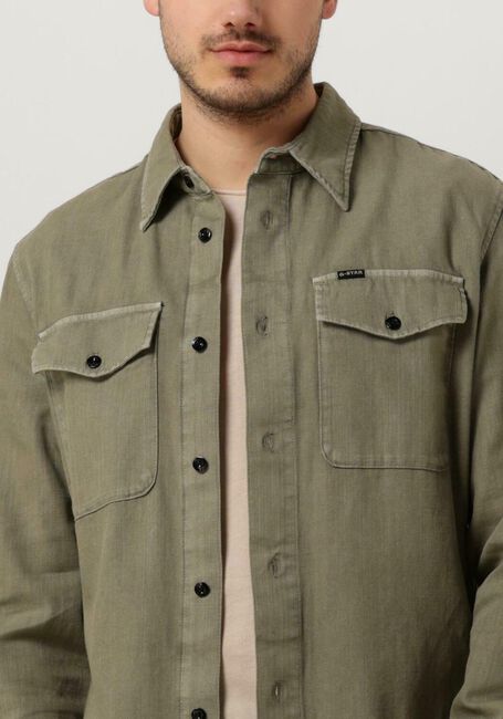 G-STAR RAW Chemise décontracté MARINE SLIM SHIRT L\S en vert - large