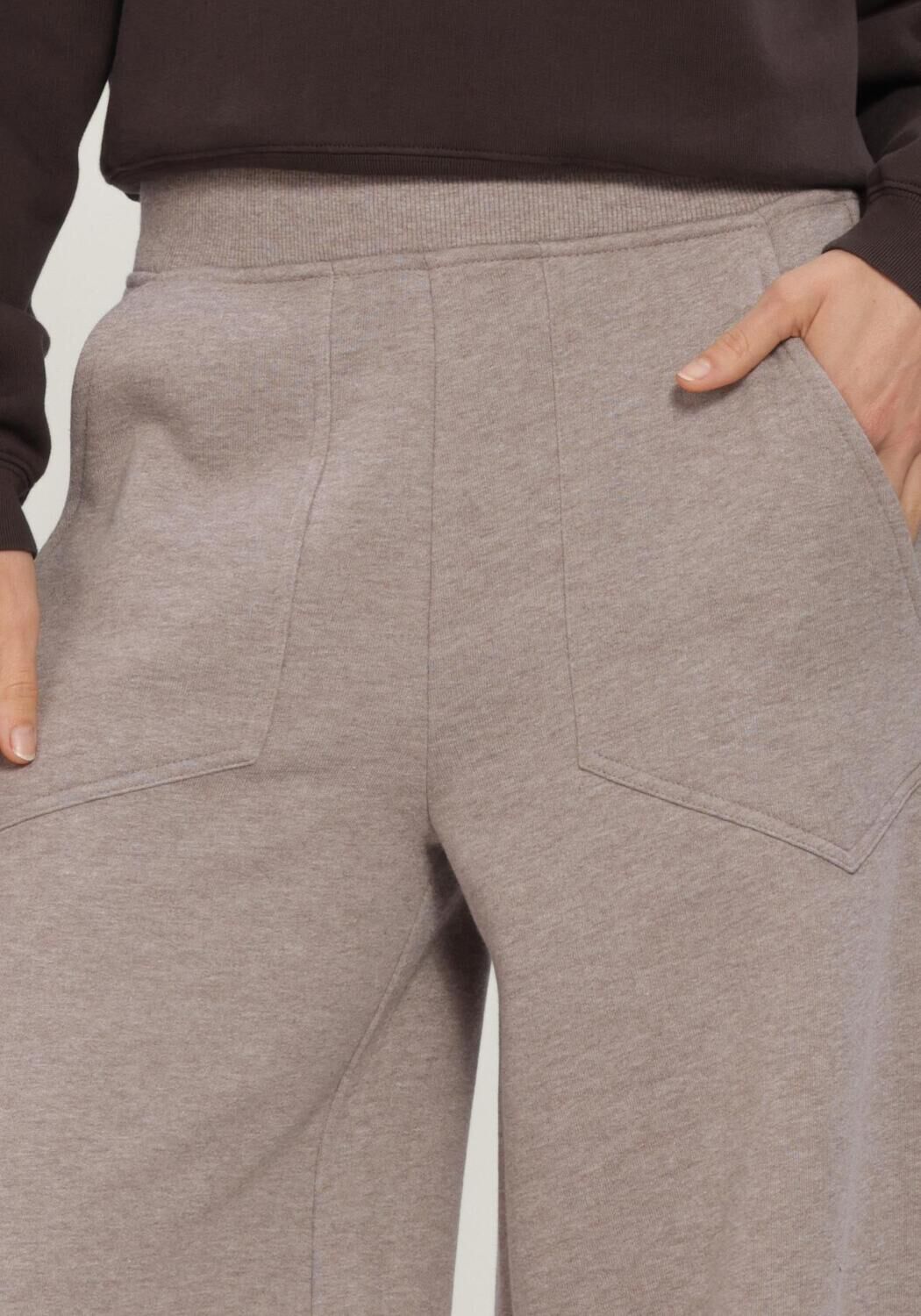 Taupe DEBLON SPORTS Joggingbroek JAYDEN WIDE LEG JOGGER - large