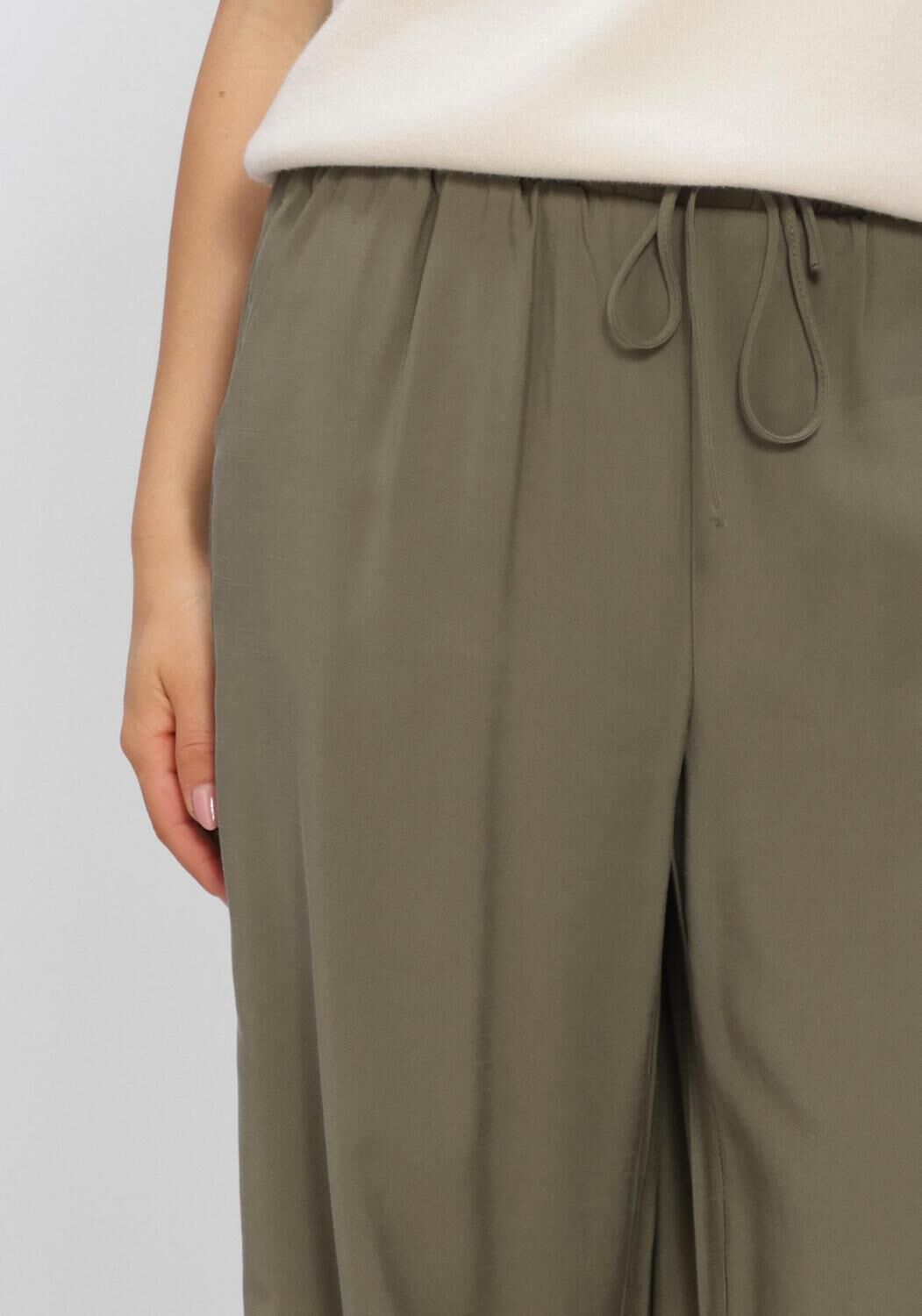 Olijf Y.A.S. Broeken/jumpsuits YASNARA HW PANT S. - large