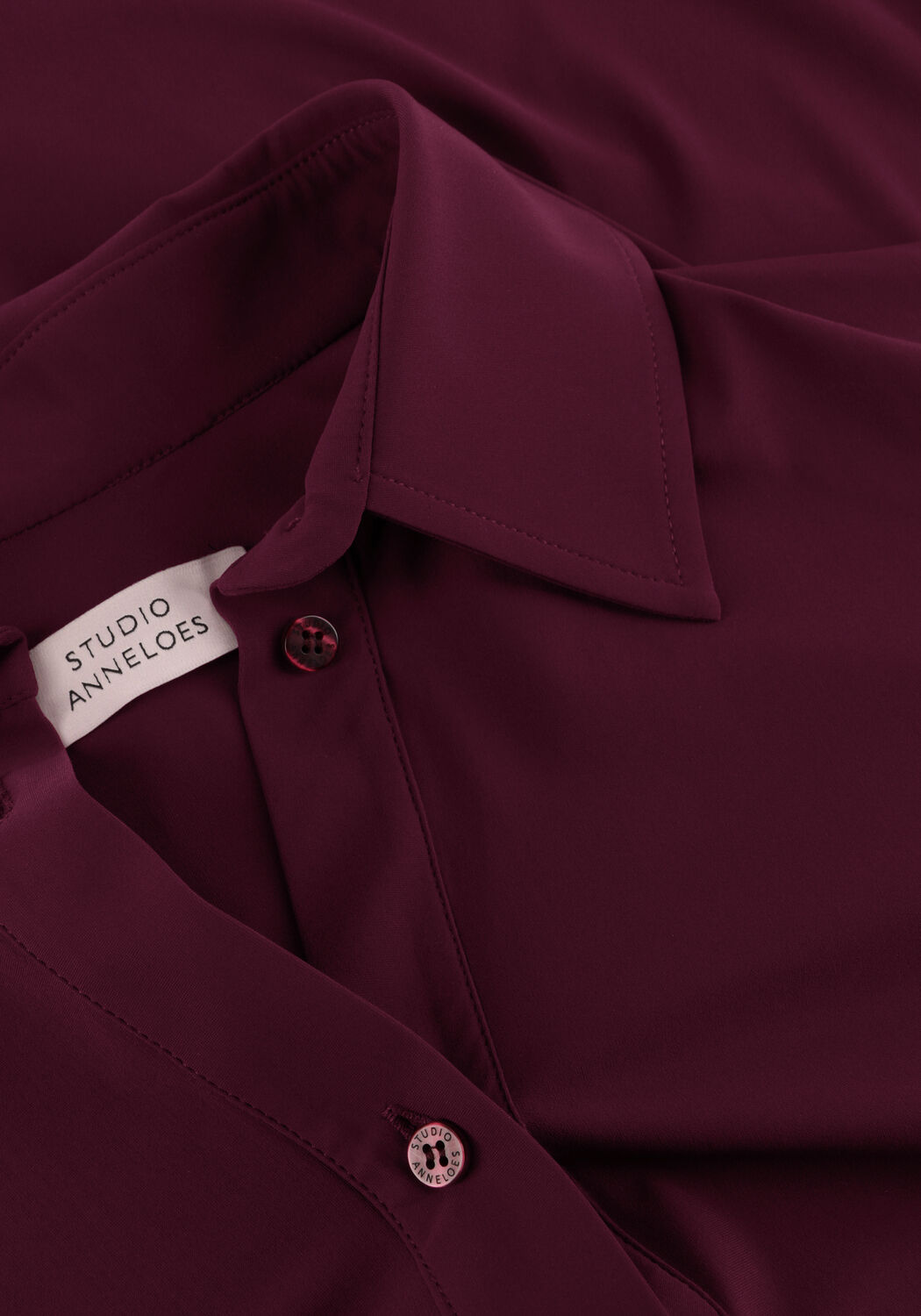 STUDIO ANNELOES Duna ruffle blouse Blouses Bordeaux - large