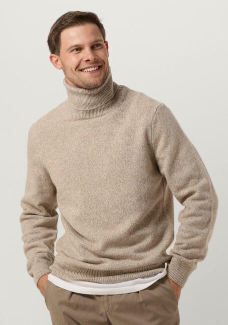 Beige PROFUOMO Coltrui PULLOVER ROLL NECK - large