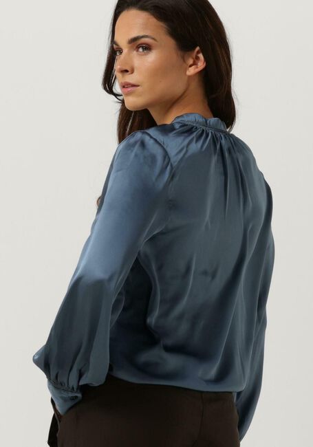 Blauwe LEVETE ROOM Blouse LR-WAVE 4 BLOUSE - large