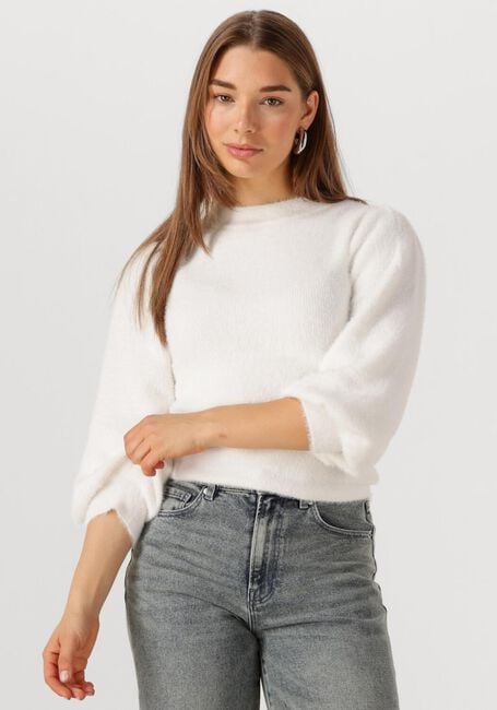 Witte CATWALK JUNKIE Trui FUZZY PUFF SLEEVE KNIT - large