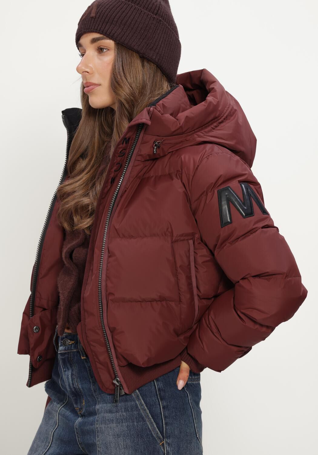 MOSCOW Veste matelass&eacute; 22A-08-FUSSY Bordeaux - large