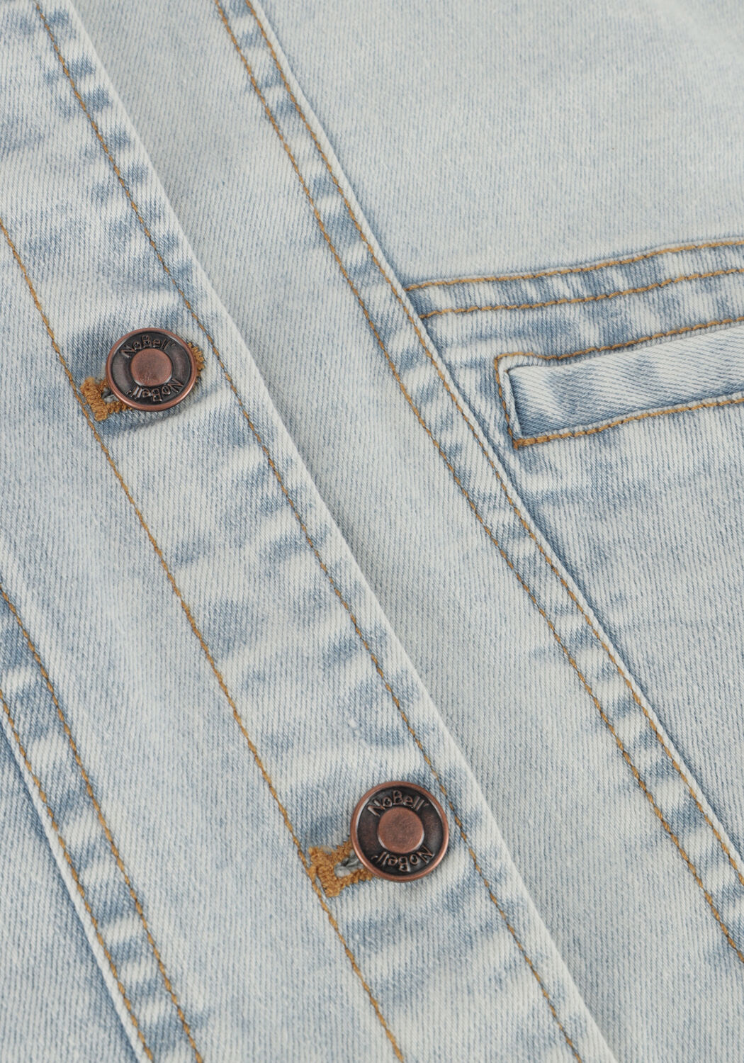 NOBELL Gilet BEAT DENIM GILETTE Bleu clair - large
