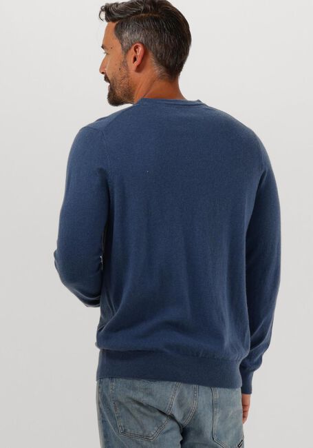 LYLE & SCOTT Pull COTTON MERINO CREW NECK JUMPER en bleu - large