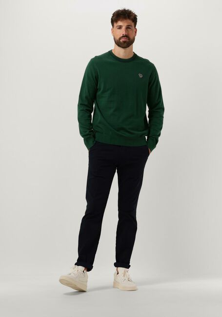 PS PAUL SMITH Pull MENS SWEATER CREW NECK ZEB BAD en vert - large