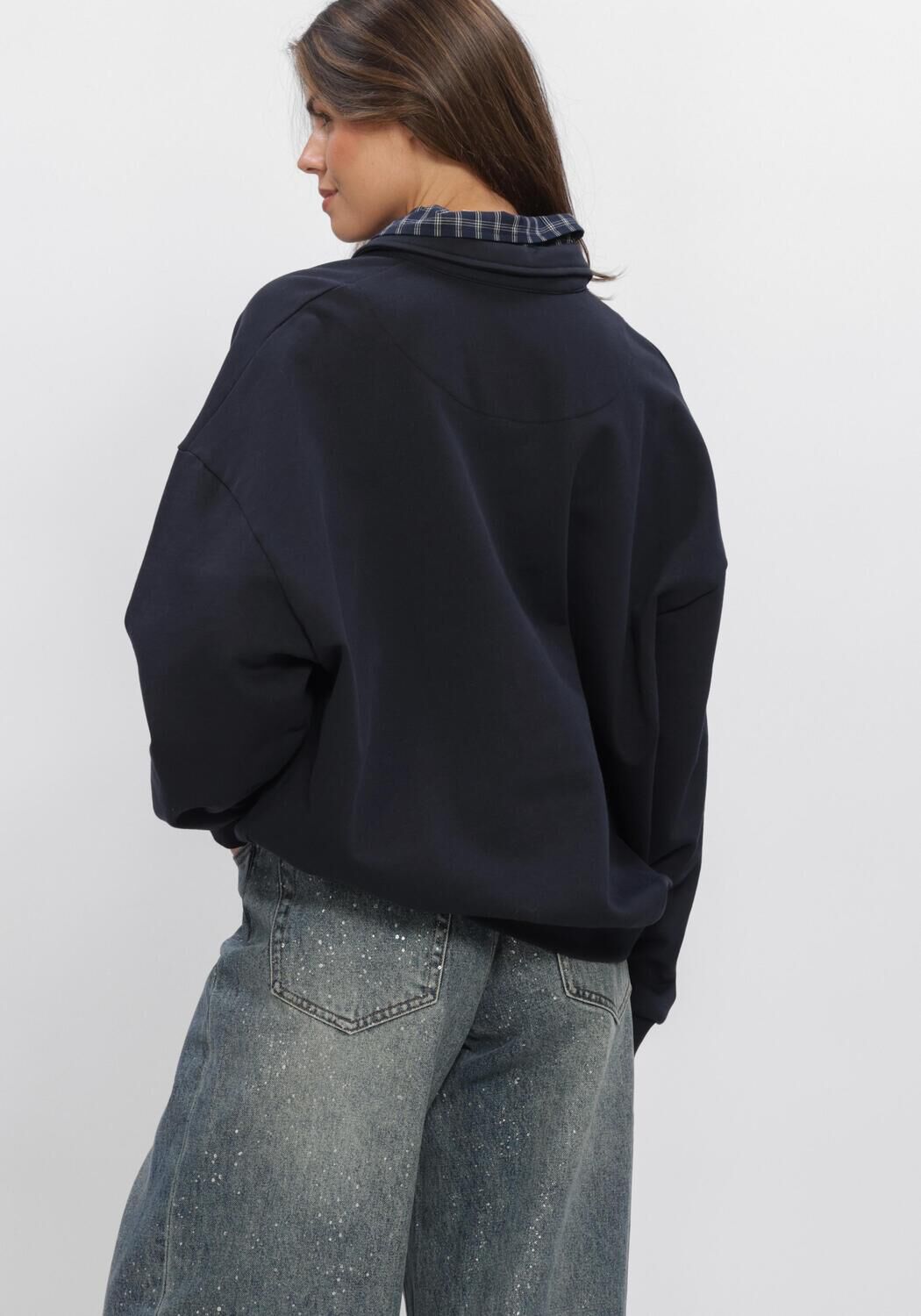Donkerblauwe ELEH Trui EFW260033 - large