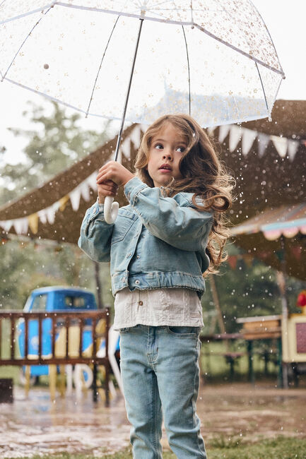 DAILY7 Veste en jean DENIM JACKET Bleu clair - large