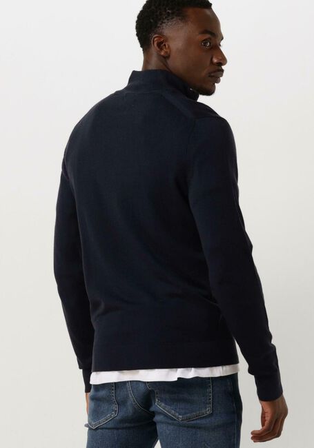 Donkerblauwe CALVIN KLEIN Trui MERINO QUARTER ZIP - large