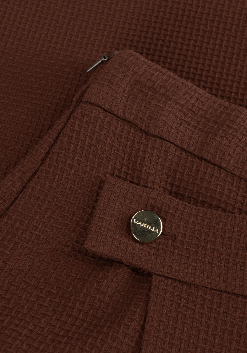 VANILIA Pantalon courte WAFEL CLEAN SKORT en marron - large