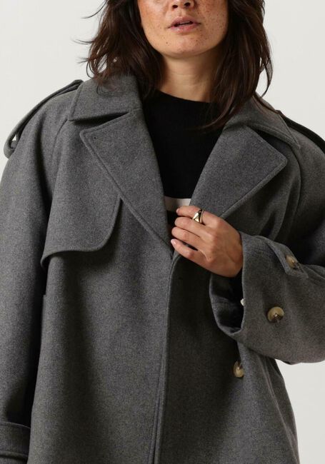 Donkergrijze MODSTRÖM Mantel ESMUNDMD JACKET - large