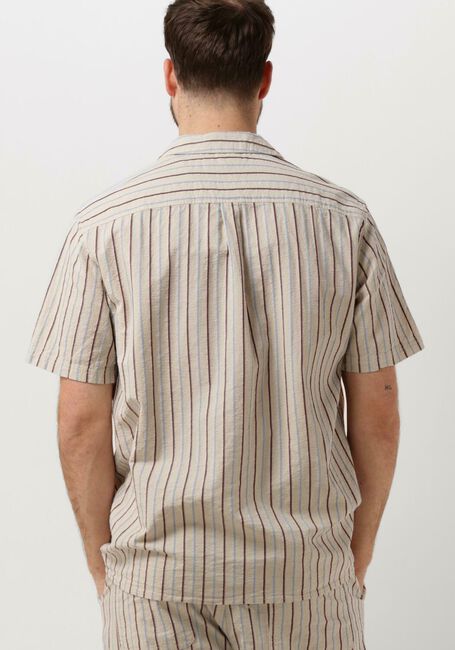 Beige ANERKJENDT Casual overhemd AKLEON S/S STRUCTURE SHIRT - large