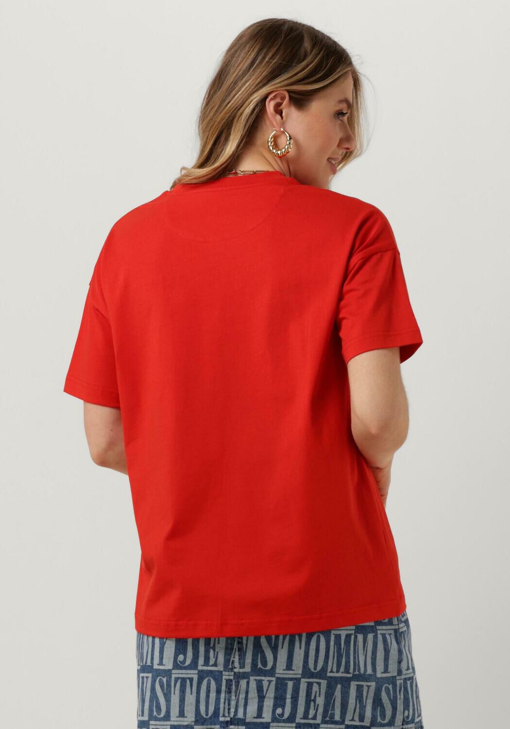 Rood oversized shirt top
