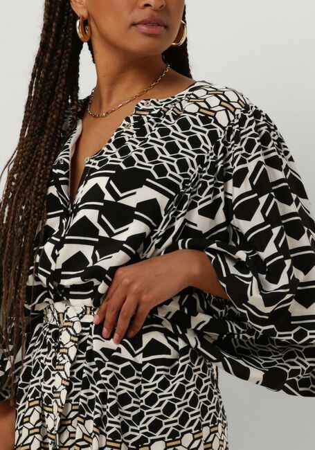 NUKUS Robe midi AMELIA DRESS GRAPHIC en noir - large