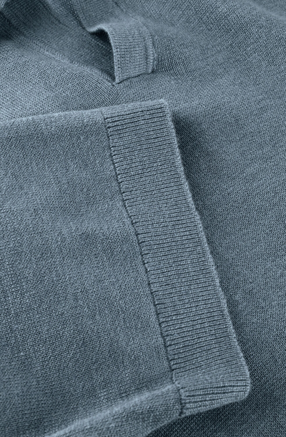 SELECTED MEN Polo SLHMATTIS SS KNIT SUN OPEN POLO en bleu - large