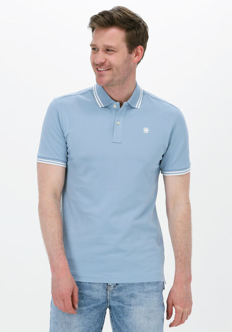 Blauwe G-STAR RAW Polo DUNDA SLIM STRIPE POLO S/S - large