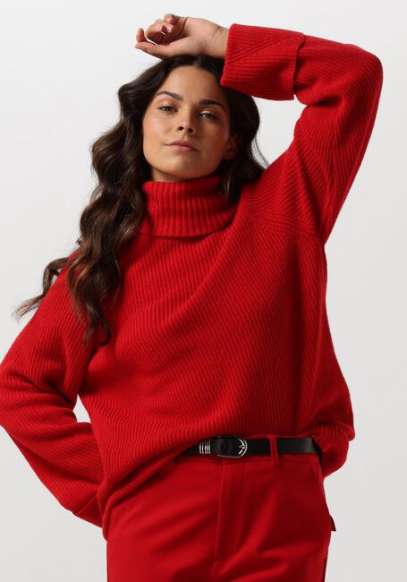VANILIA Pull OVERSIZED TURTLE SWEATER en rouge - large