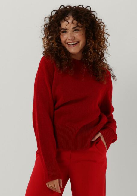 ANOTHER LABEL Pull DEE KNITTED PULL L/S en rouge - large