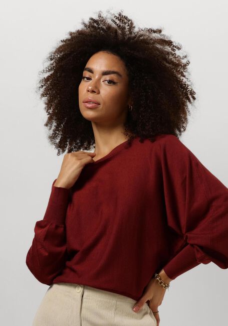 MINUS Pull DANA BAT SLEEVE KNIT PULLOVER en marron - large