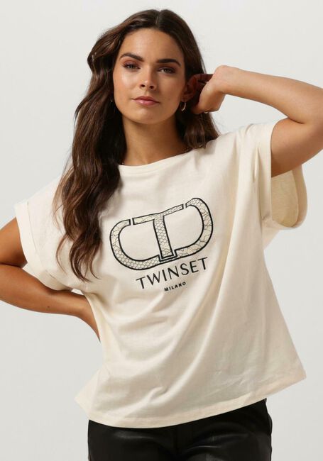 Gebroken wit TWINSET MILANO T-shirt 13457838-CPC - large