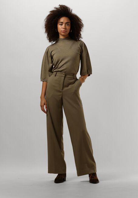 Olijf MINUS Pantalon ELVERA MID WAIST PANT - large
