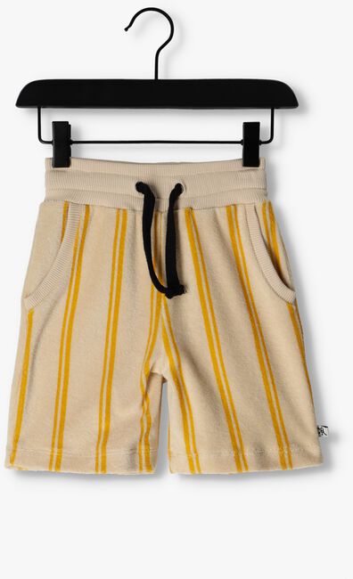CARLIJNQ Pantalon courte STRIPES YELLOW - BERMUDA en beige - large