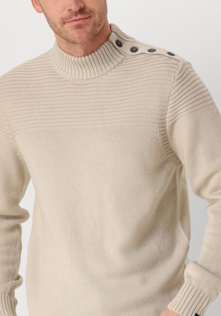 BUTCHER OF BLUE Pull MORRIS MOCK BTN en beige - large