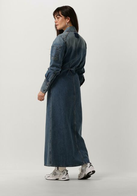 VANILIA Robe midi DENIM MIDI DRESS en bleu - large