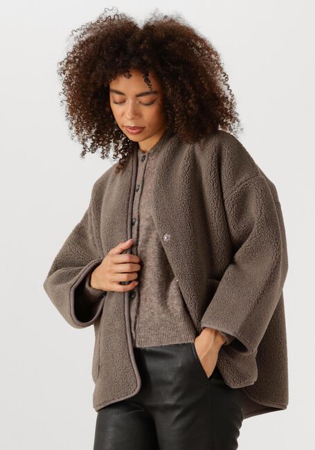 Bruine KNIT-TED Teddy jas JOKO - large