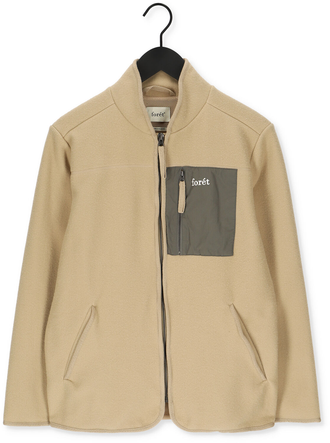 Khaki FOR&Eacute;T Vest SILENCE FLEECE JACKET