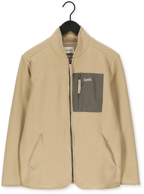 Khaki FOR&Eacute;T Vest SILENCE FLEECE JACKET - large