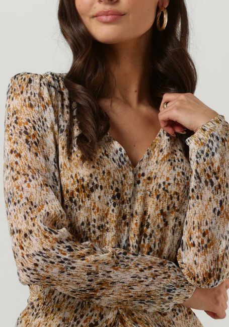 SECOND FEMALE Mini robe LINARIA MINI DRESS en marron - large