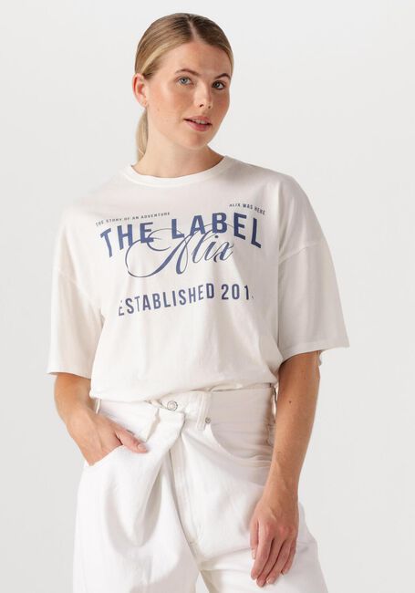 ALIX THE LABEL T-shirt LADIES KNITTED THE LABEL T-SHIRT en blanc - large